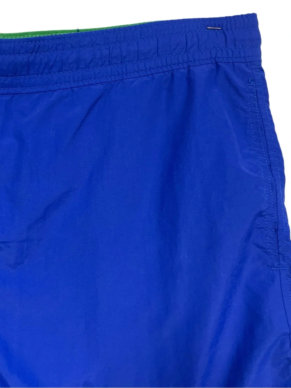 90s Polo Ralph Lauren Swim Trunks Blue Logo Med Bathing Suit Shorts Sports Beach